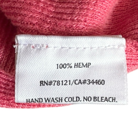 Eileen Fisher Knit Tank XL Pink Hemp Scoop Neck Classic Stretch Fit Colorful - Picture 7 of 7